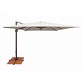 Simplyshade SimplyShade 10 ft. Bali Square Cantilever Umbrella With Cross Base  Natural SSAD45-10SQ00-A5404